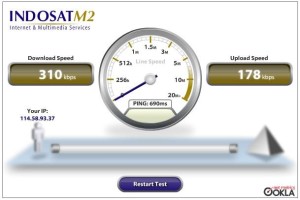 Speed Test IM2 HDPA 2 Januari 1.42