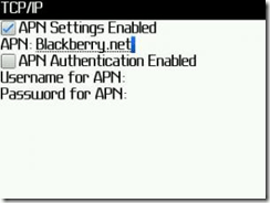 Setting Browser Blackberry