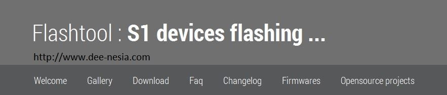 Flashtool Site's Header