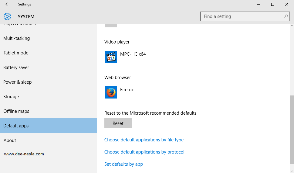 Cara Mengembalikan ke Pengaturan Awal Default Aplikasi Windows 10
