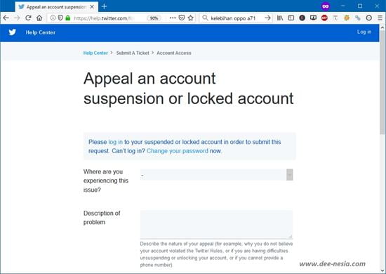 Cara Mengembalikan Akun Twitter Suspended Laman Appeal 1