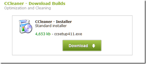 Download CCleaner 4.11